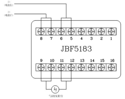 JBF5016甘肃气体灭火控制器控制气溶胶甘肃气灭装置接线